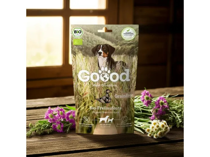 Happy Dog Meat Gooodies - Bio-Freilaufente