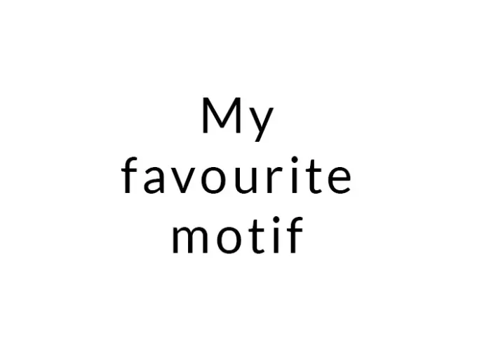 Wall Art Print - My Favourite Motif